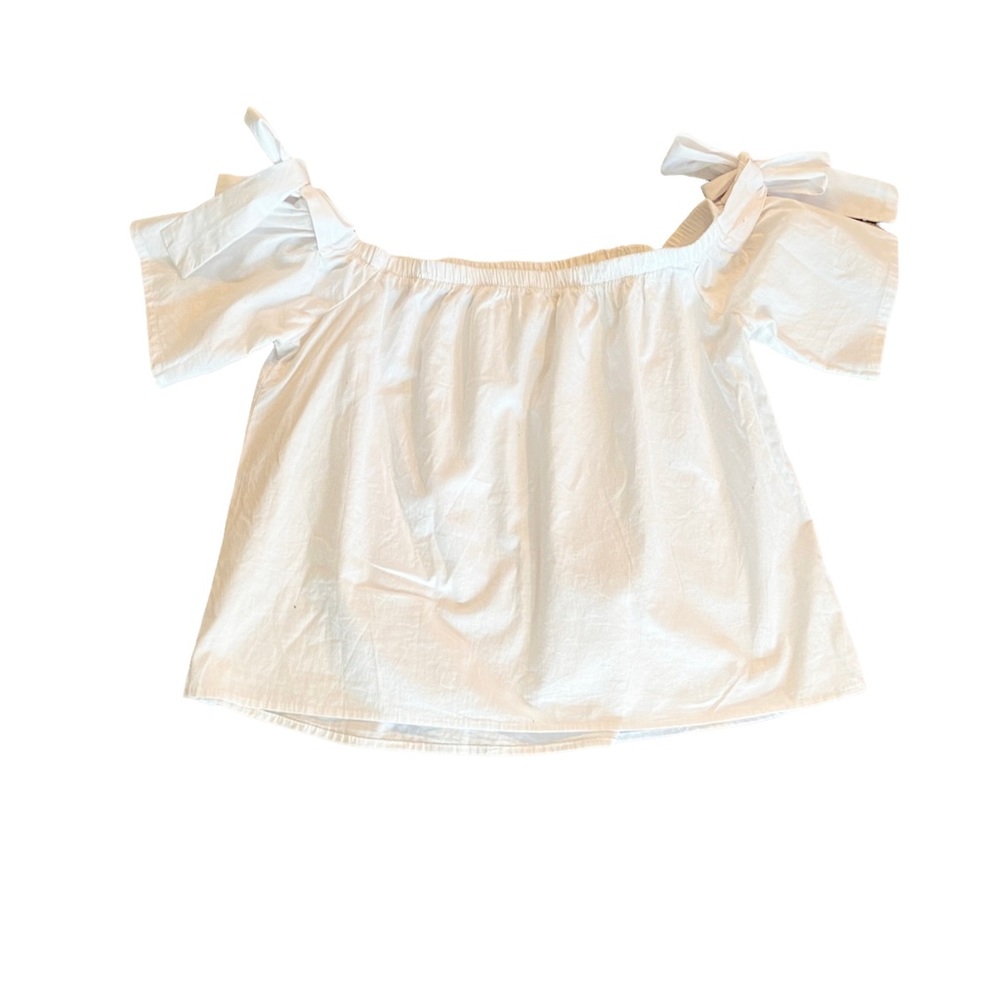 No comment 100 percent cotton blouse can be worn on or off the shoulder …